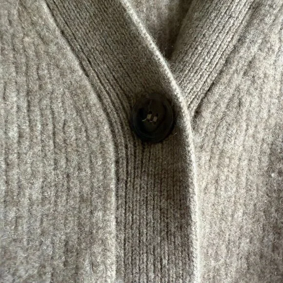 Jenni Kayne Cashmere Cocoon Cropped Cardigan Sweater Women's 2XL Beige